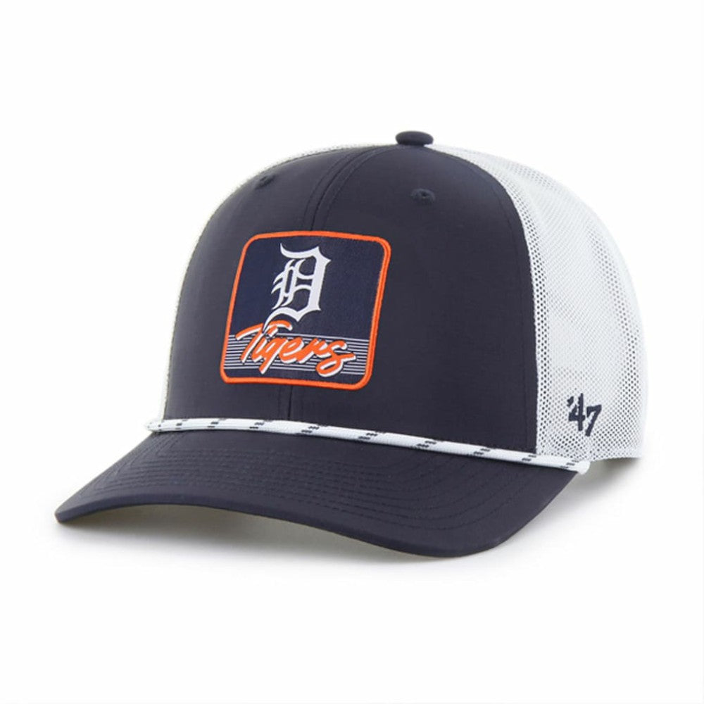 Navy/White Detroit Tigers '47 Scratch Adjustable Trucker Hat