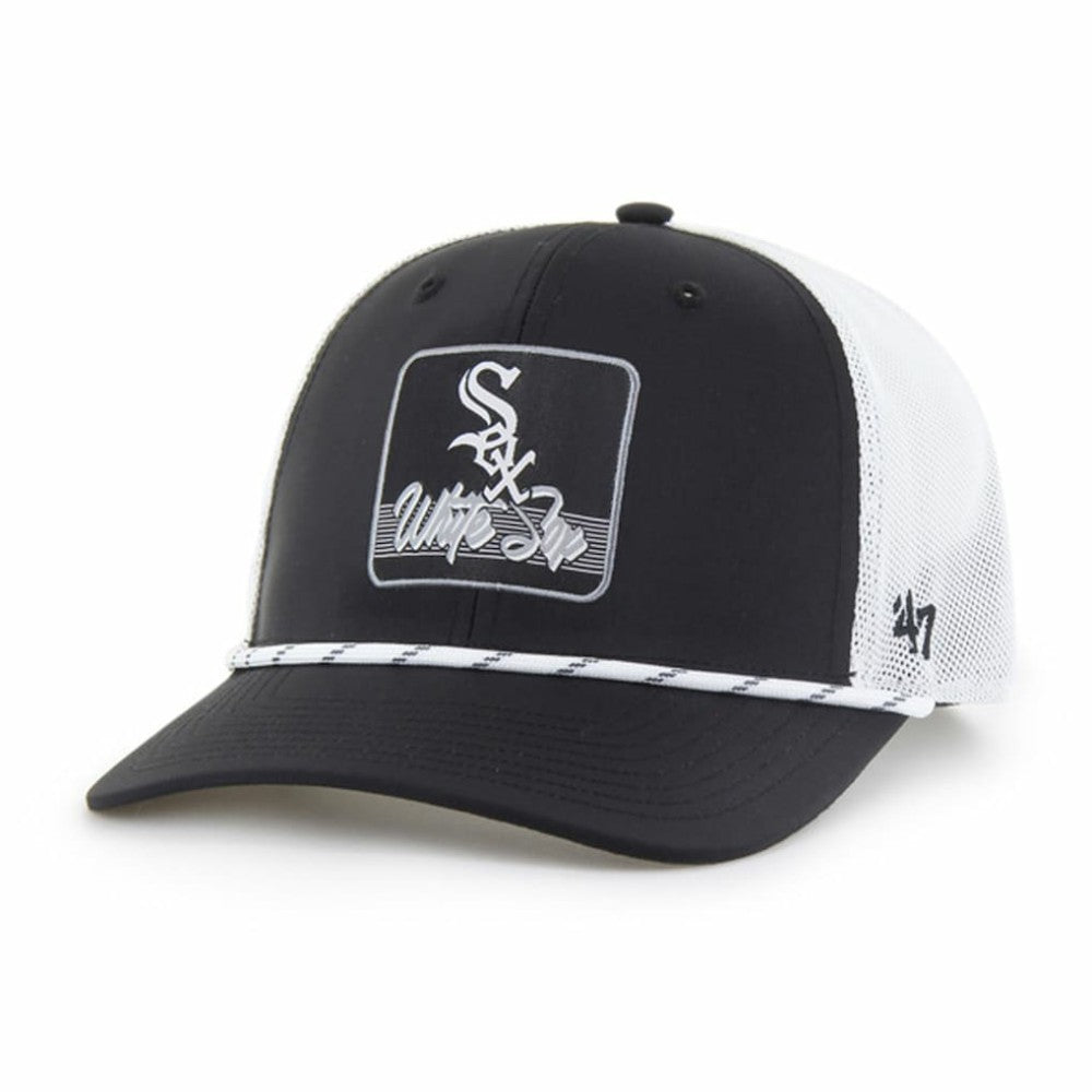Black/White Chicago White Sox '47 Scratch Adjustable Trucker Hat