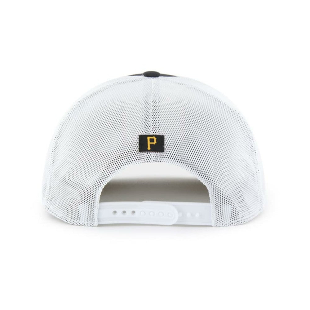 Black/White Pittsburgh Pirates '47 Scratch Adjustable Trucker Hat