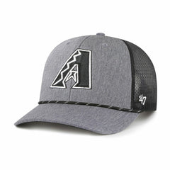 Charcoal Arizona Diamondbacks '47 Carbon Rope Trucker Adjustable Hat