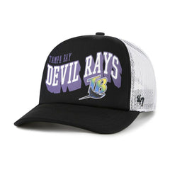 Black Tampa Bay Rays '47 Meander Foam Trucker Snapback Hat