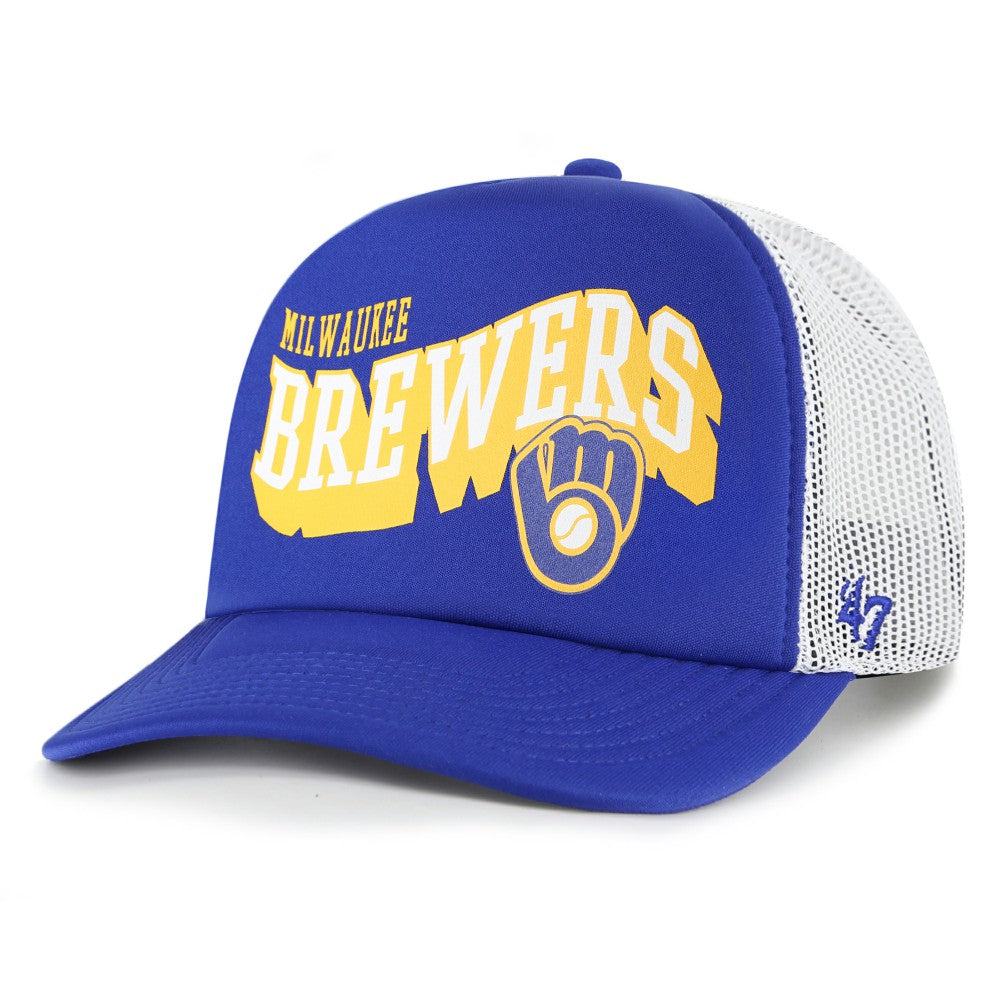 Royal Milwaukee Brewers '47 Meander Foam Trucker Snapback Hat