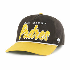 Brown San Diego Padres '47 Dropshadow Rope Hitch Adjustable Hat