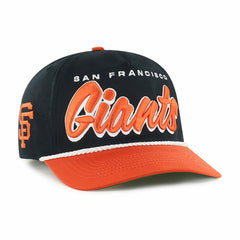 Black San Francisco Giants '47 Dropshadow Rope Hitch Adjustable Hat
