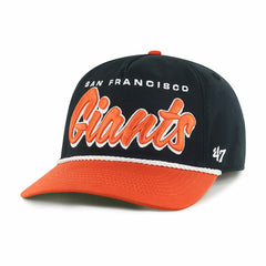Black San Francisco Giants '47 Dropshadow Rope Hitch Adjustable Hat