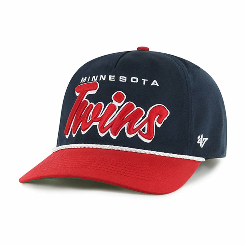 Navy Minnesota Twins '47 Dropshadow Rope Hitch Adjustable Hat
