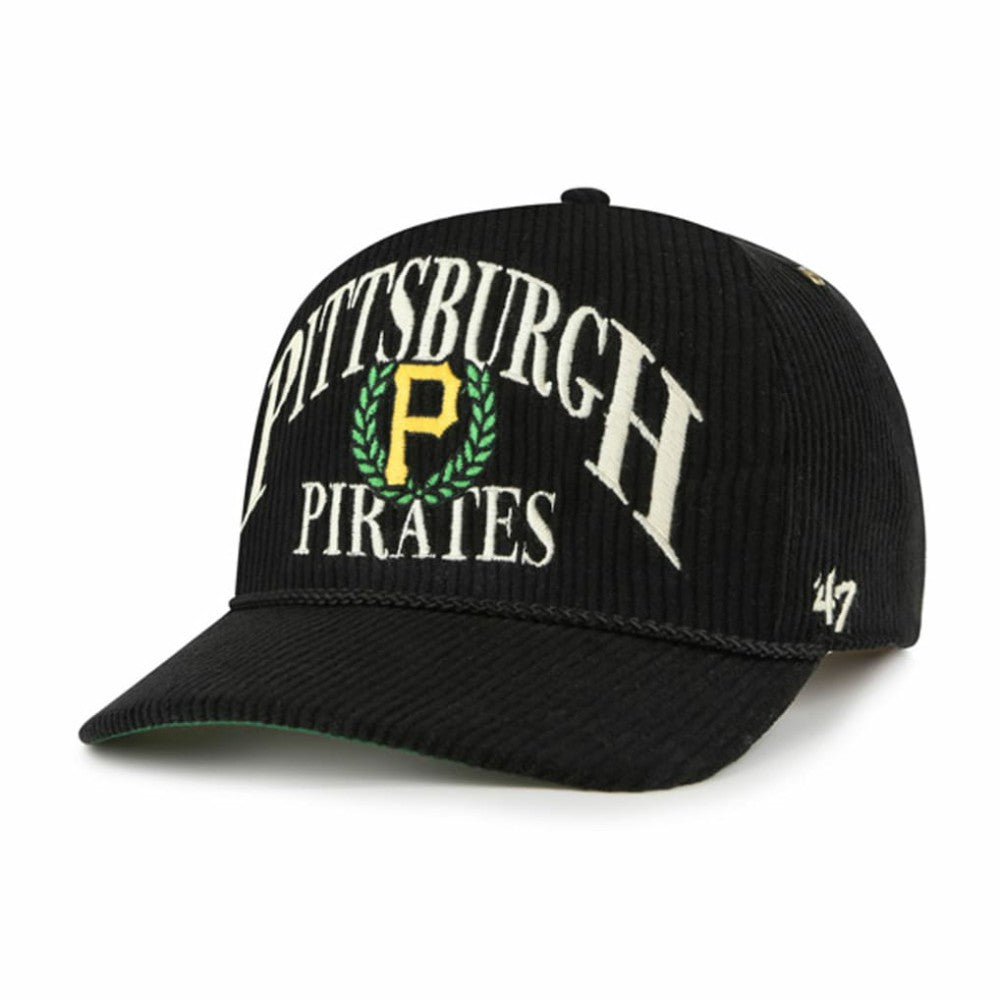 Black Pittsburgh Pirates '47 Pitchout Rope Hitch Adjustable Hat