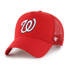 Red Washington Nationals '47 Ballpark Offside Adjustable Trucker Hat