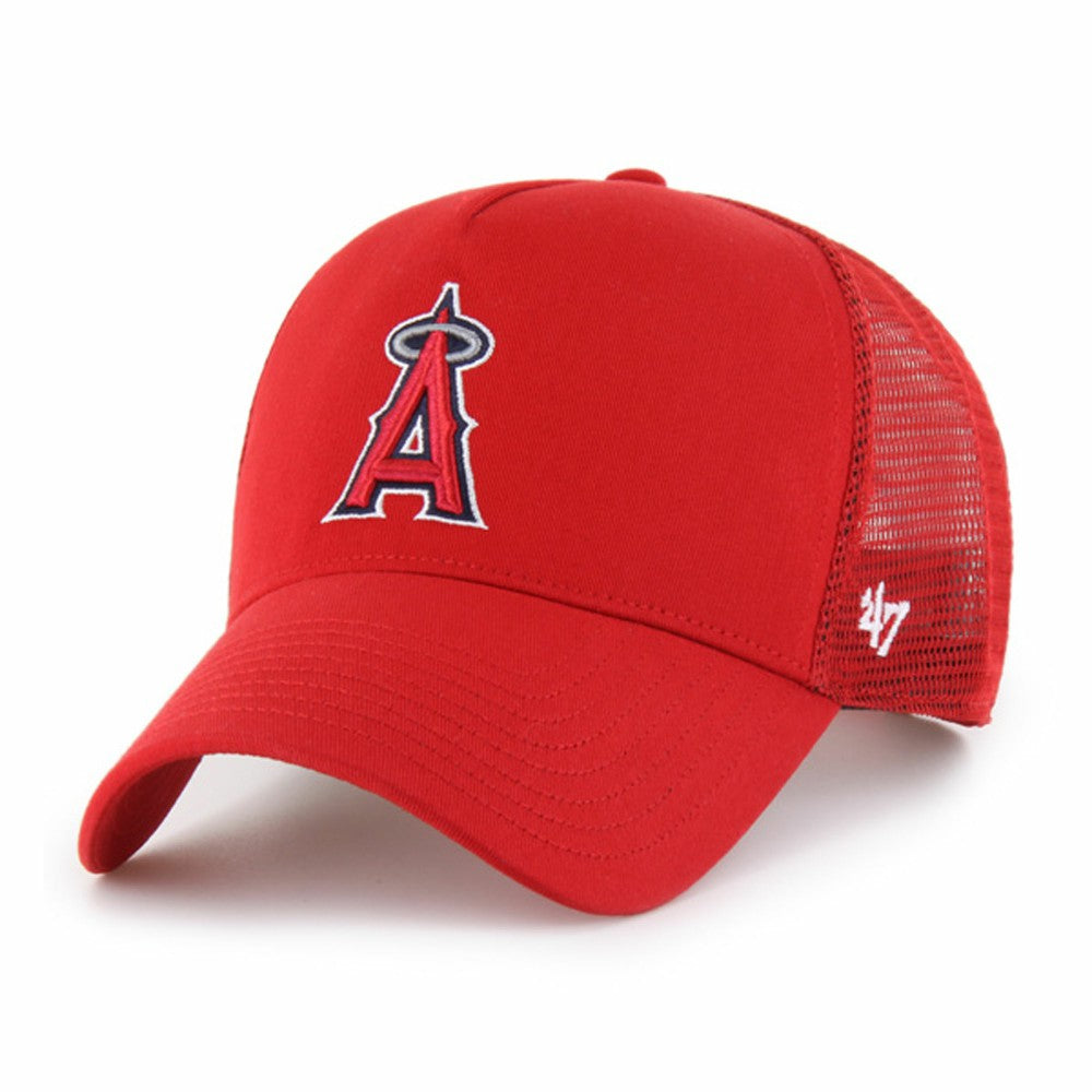 Red Los Angeles Angels '47 Ballpark Offside Adjustable Trucker Hat
