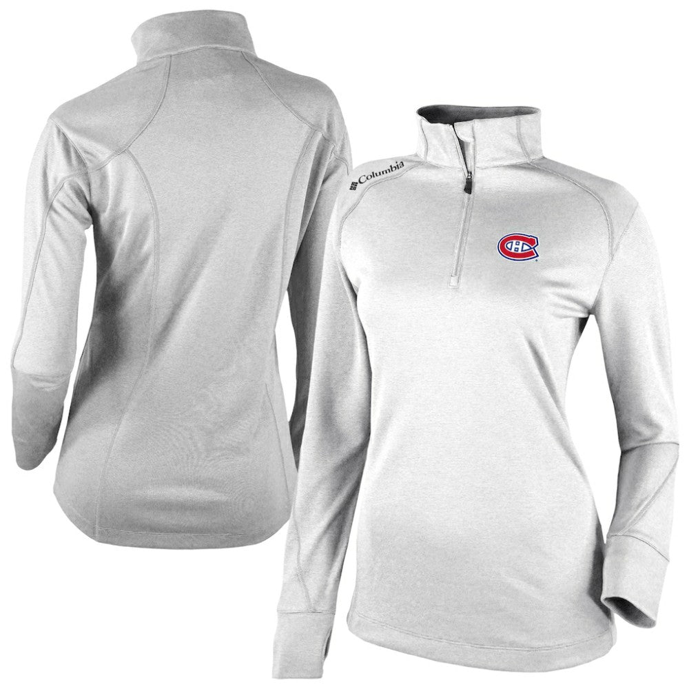 NHL Montreal Canadiens Columbia Women's Omni-Wick Shotgun 2.0 Quarter-Zip Pullover Top
