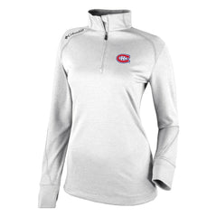 NHL Montreal Canadiens Columbia Women's Omni-Wick Shotgun 2.0 Quarter-Zip Pullover Top
