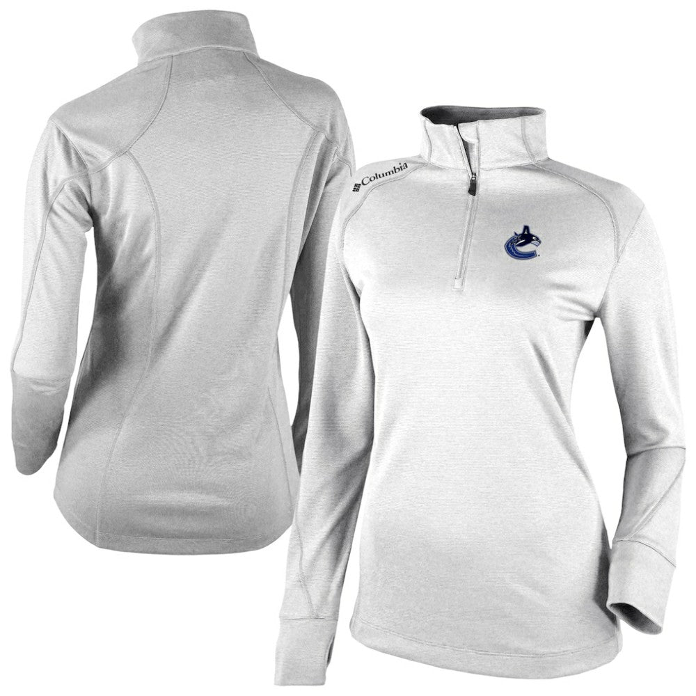 NHL Vancouver Canucks Columbia Women's Omni-Wick Shotgun 2.0 Quarter-Zip Pullover Top