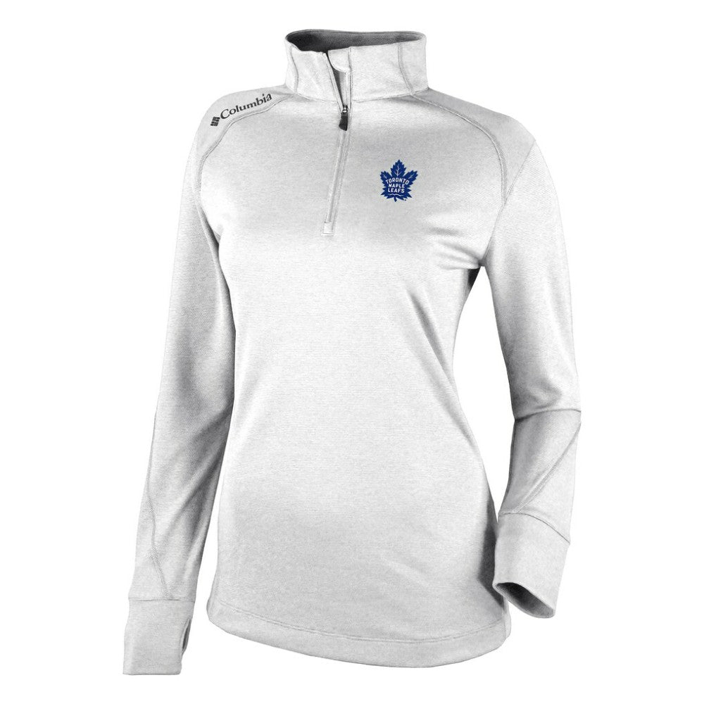 NHL Toronto Maple Leafs Columbia Women's Omni-Wick Shotgun 2.0 Quarter-Zip Pullover Top