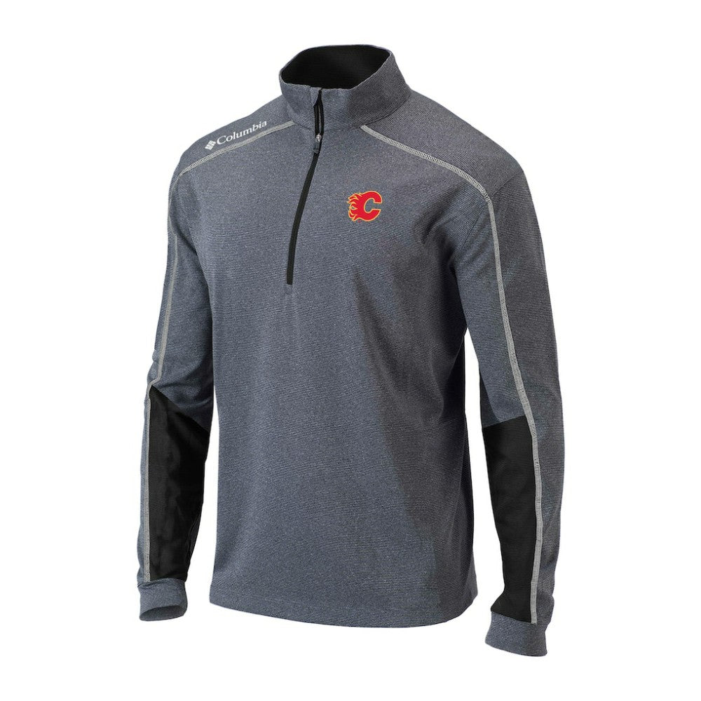 NHL Calgary Flames Columbia Omni-Wick Shotgun 2.0 Quarter-Zip Pullover Top