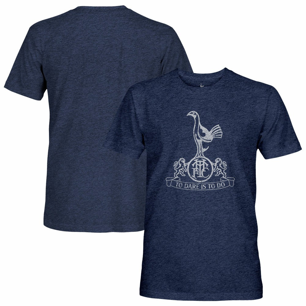 Tottenham Hotspur 1863FC Retro Mono Badge Vintage Tri-Blend T-Shirt