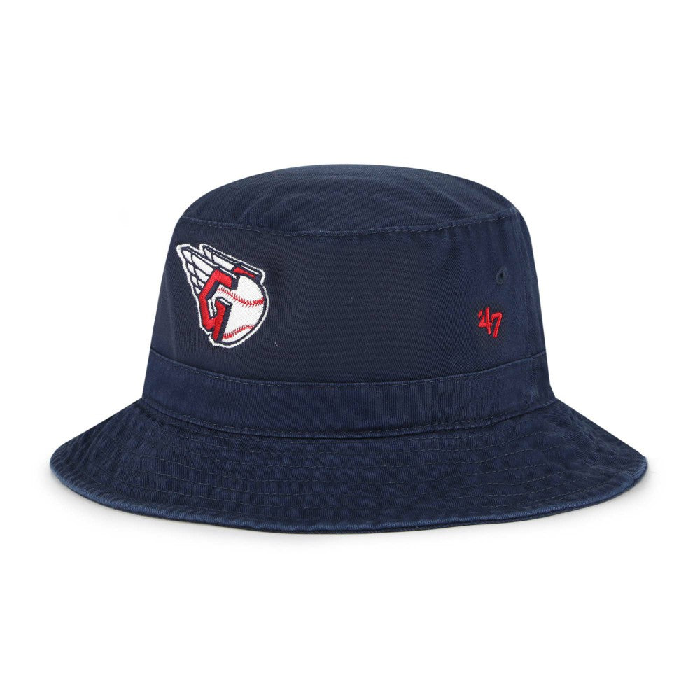 Navy Cleveland Guardians '47 Primary Logo Bucket Hat