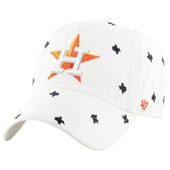 White Houston Astros '47 Women's Confetti Clean Up Adjustable Hat