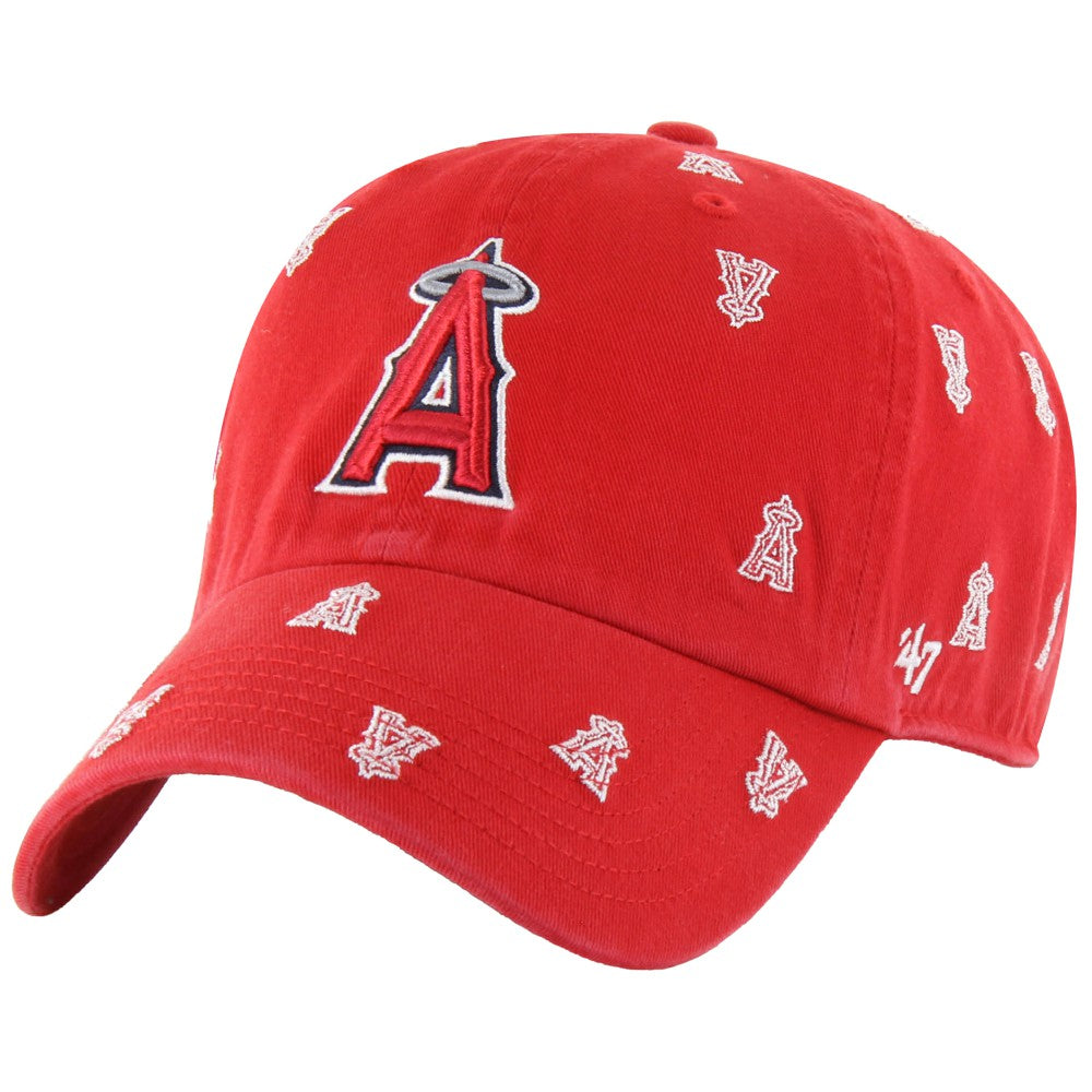 Red Los Angeles Angels '47 Women's Confetti Clean Up Adjustable Hat