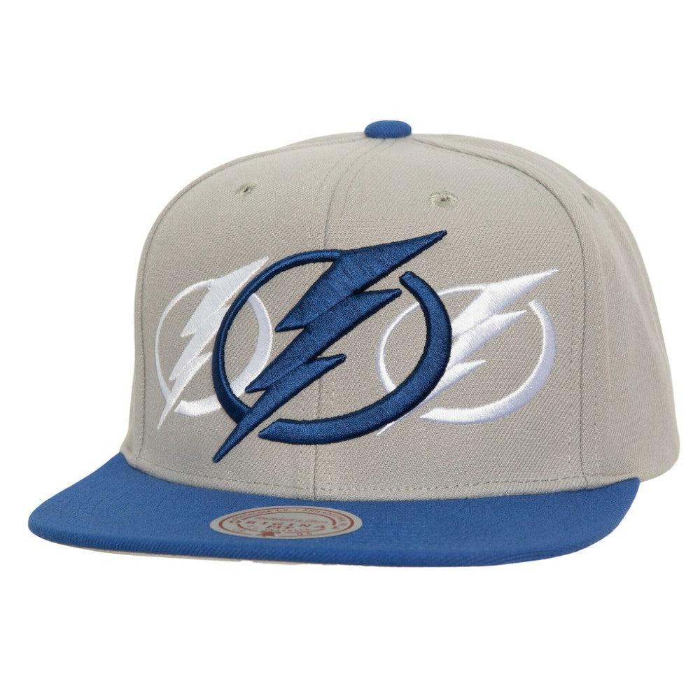 NHL Tampa Bay Lightning Mitchell & Ness Soul Triple Up Snapback Hat