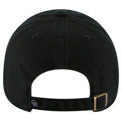 Black Colorado Rockies '47 Youth Clean Up Adjustable Hat