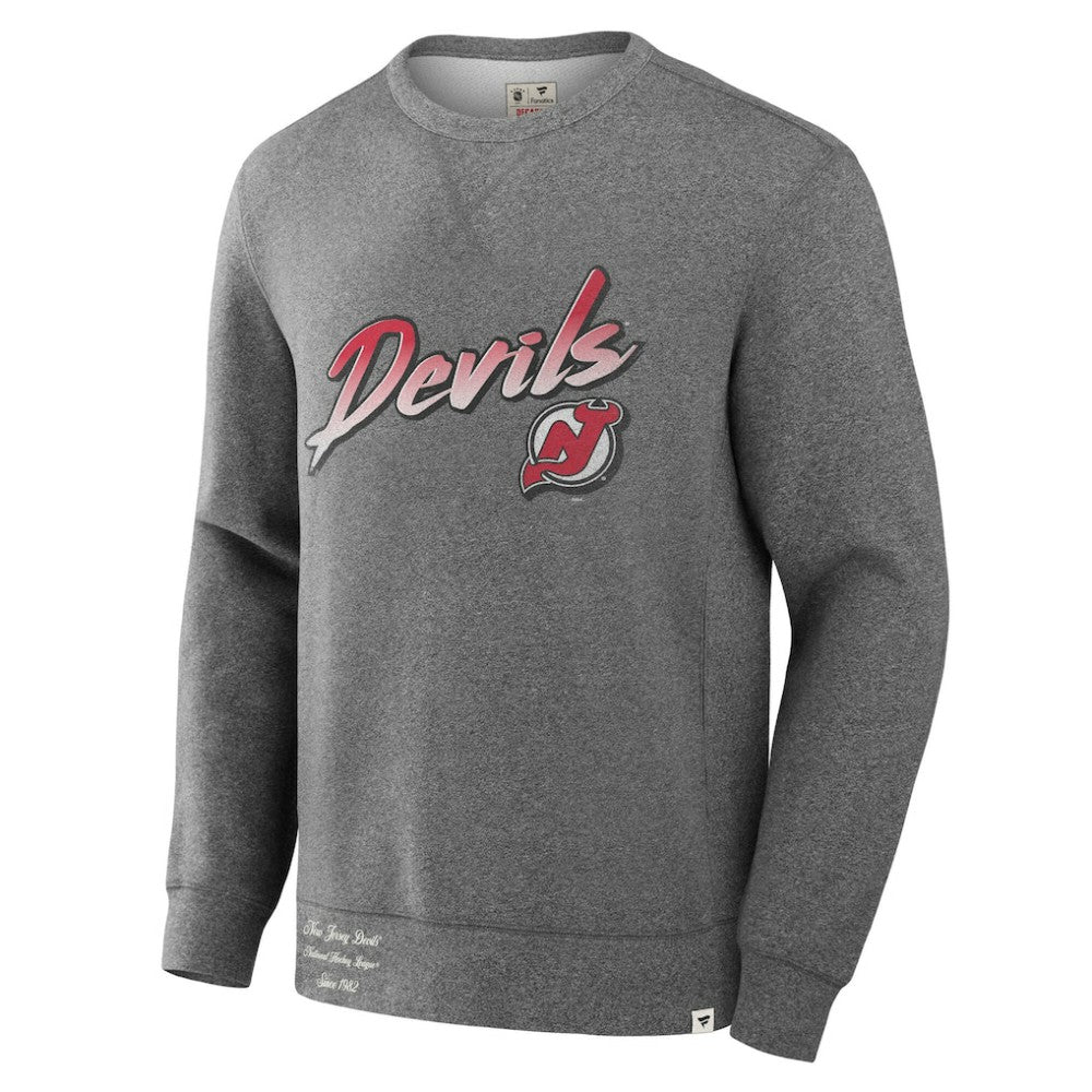 NHL New Jersey Devils Fanatics Decades Collection Legendary Fleece Pullover Sweatshirt