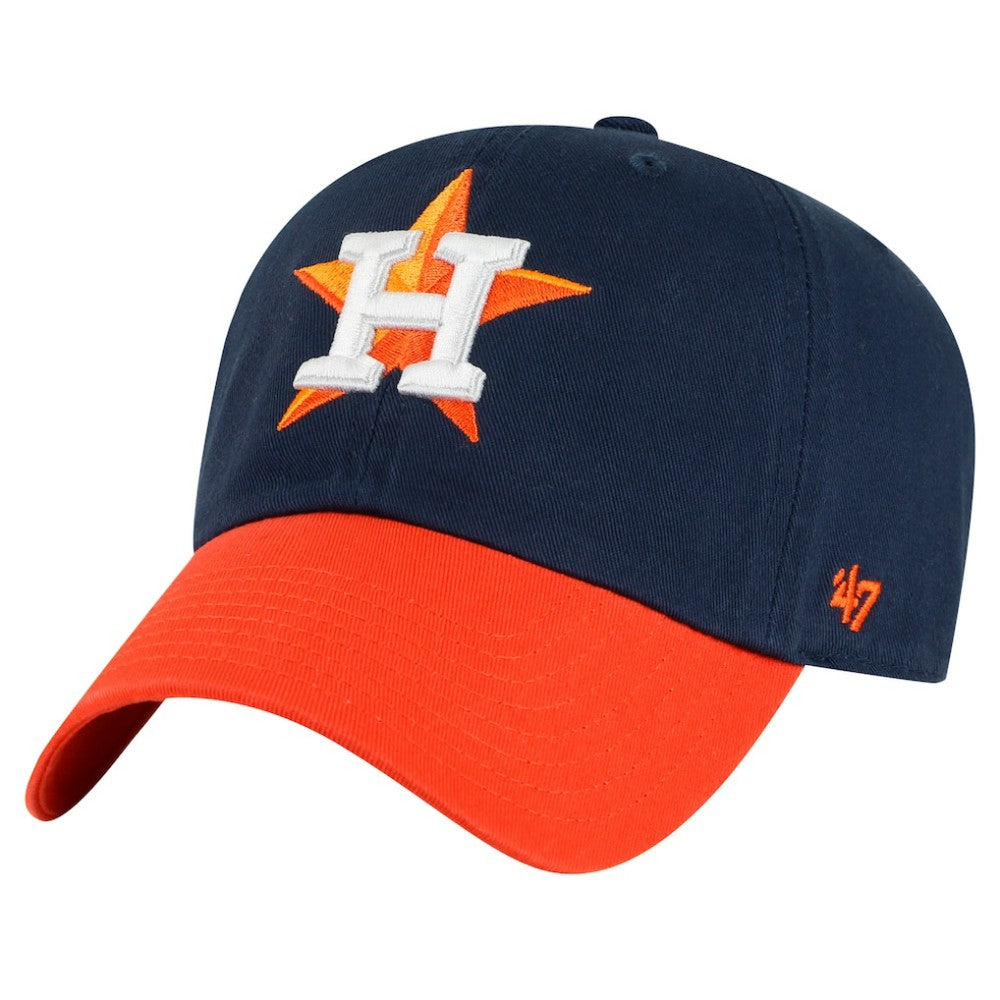 Navy/Orange Houston Astros '47 Clean Up Adjustable Hat