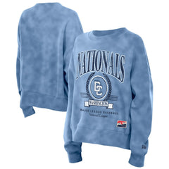 Blue Washington Nationals New Era Women's 2025 City Connect Pullover Sweatshirt