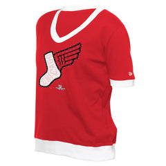 Red Chicago White Sox New Era Women's 2025 City Connect Rhinestone V-Neck T-Shirt