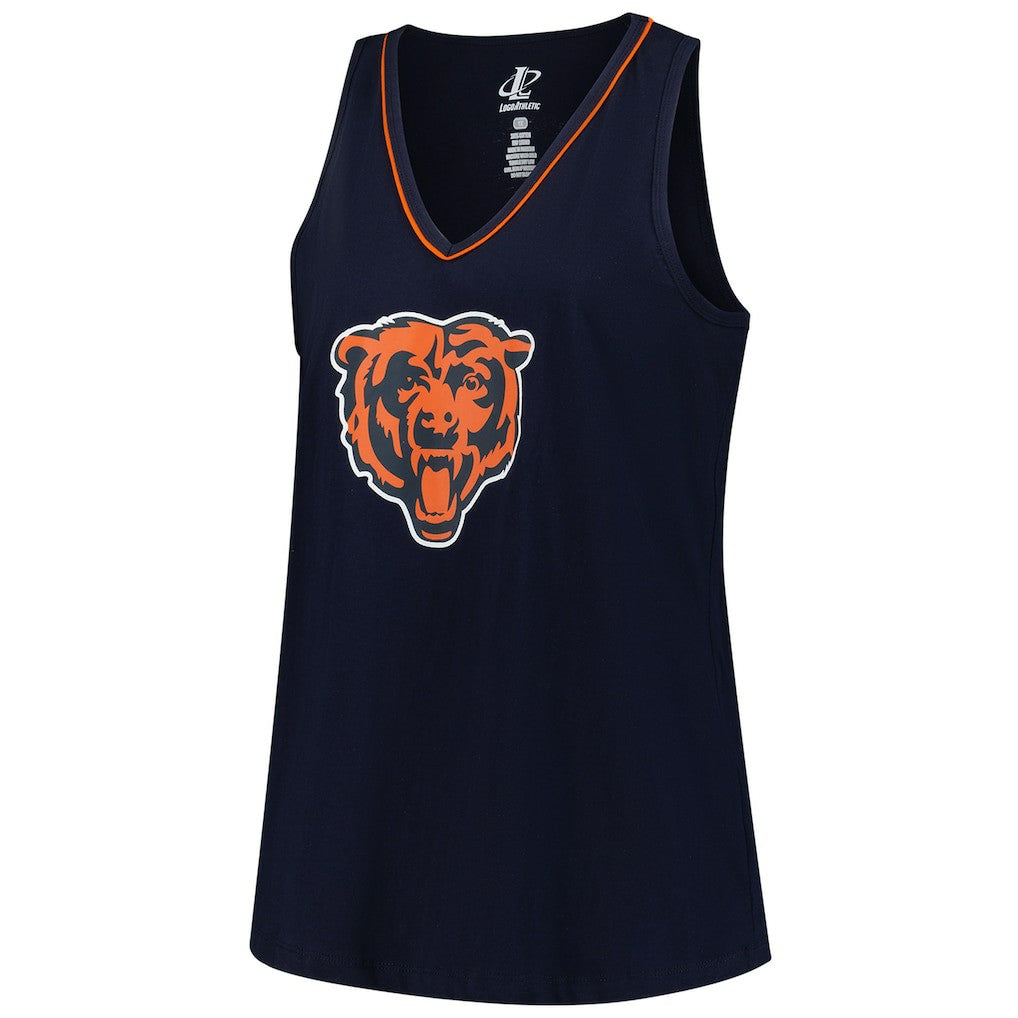 Logo Athletic Women's Plus Size Stellar Win V-Neck Tank Top - Chicago Bears Tops