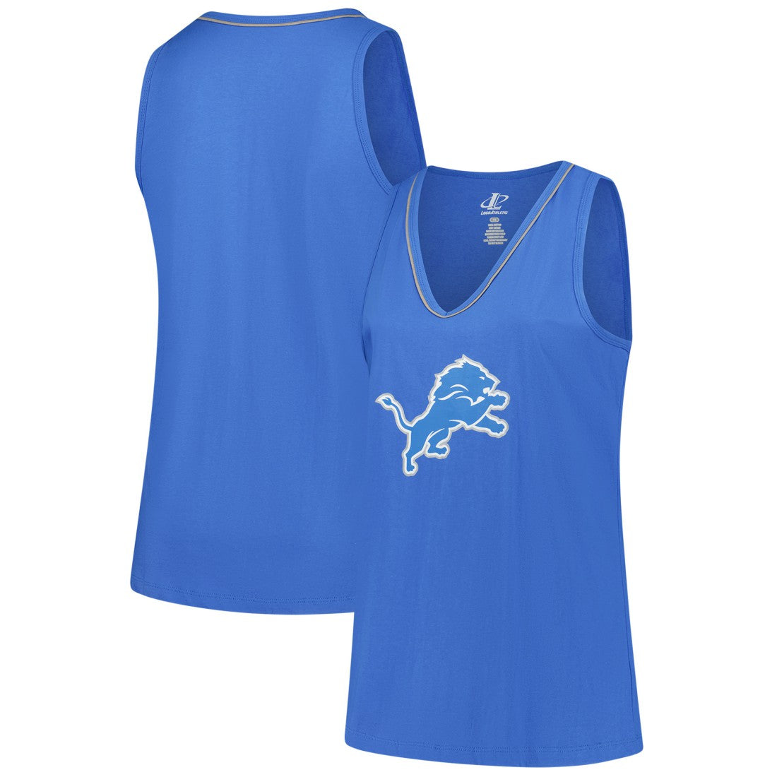 Logo Athletic Women's Plus Size Stellar Win V-Neck Tank Top - Detroit Lions Tops
