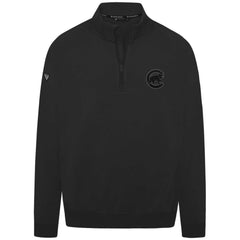 Black Chicago Cubs Levelwear Murray Nightfall Quarter-Zip Top