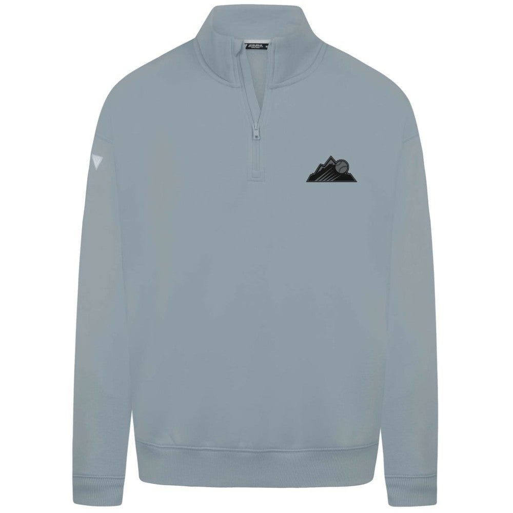 Gray Colorado Rockies Levelwear Murray Nightfall Quarter-Zip Top
