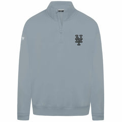 Gray New York Mets Levelwear Murray Nightfall Quarter-Zip Top