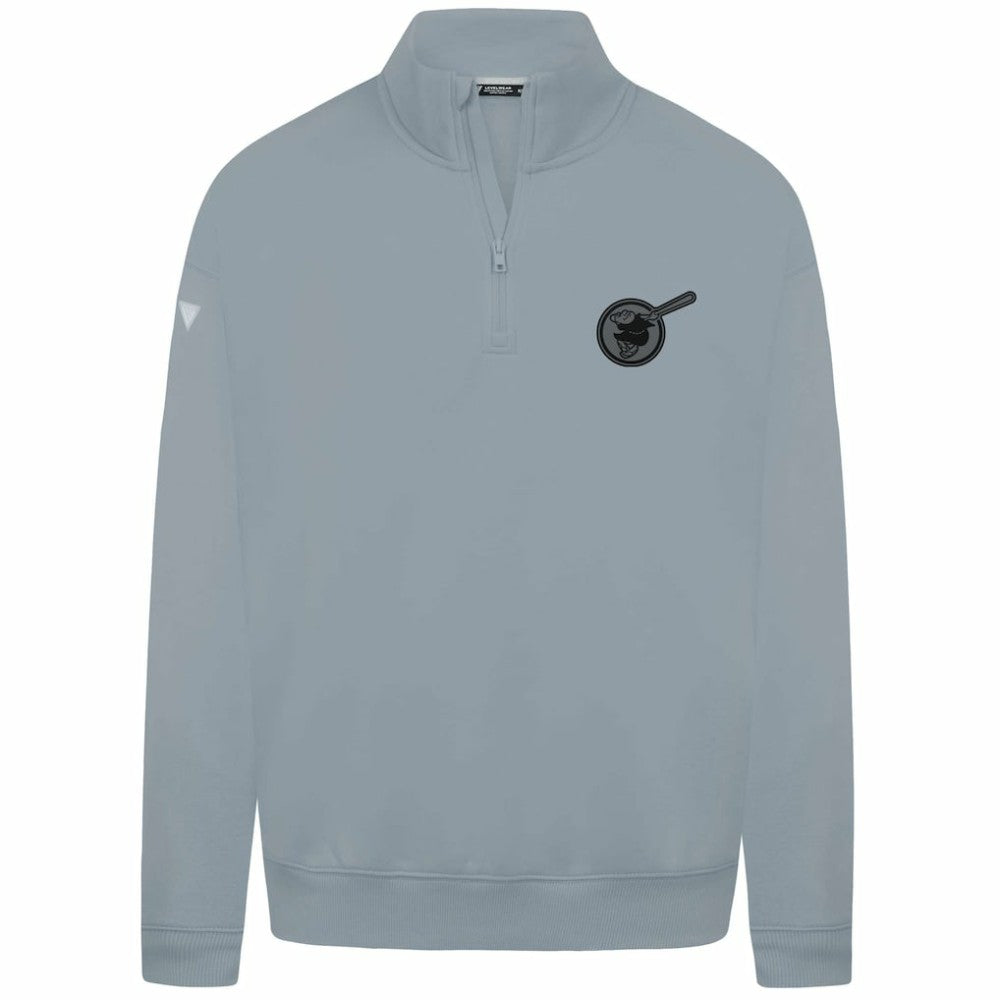 Gray San Diego Padres Levelwear Murray Nightfall Quarter-Zip Top