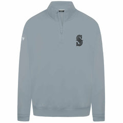 Gray Seattle Mariners Levelwear Murray Nightfall Quarter-Zip Top