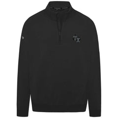 Black Texas Rangers Levelwear Murray Nightfall Quarter-Zip Top