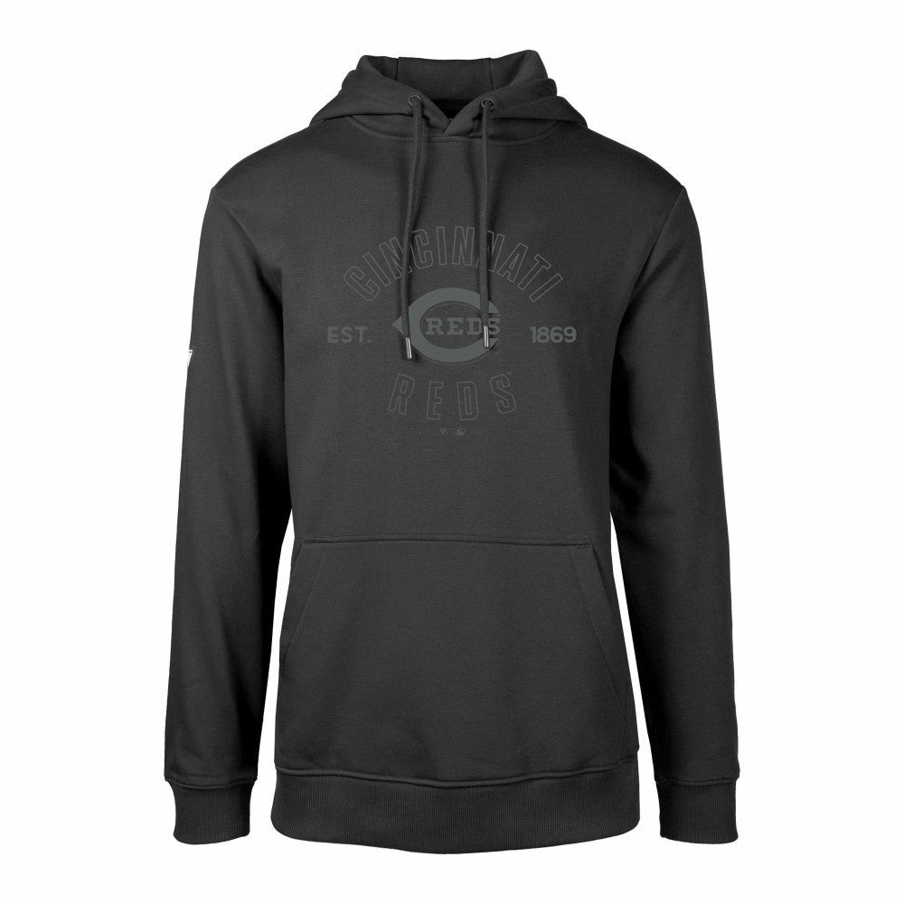 Black Cincinnati Reds Levelwear Podium Abyssal Pullover Hoodie