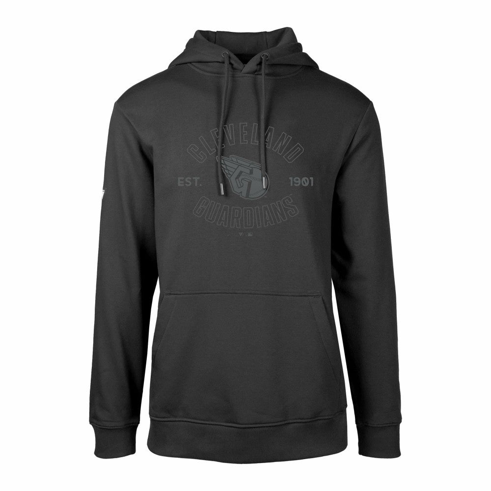 Black Cleveland Guardians Levelwear Podium Abyssal Pullover Hoodie