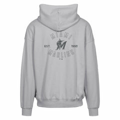 Gray Miami Marlins Levelwear Uphill Abyssal Full-Zip Hoodie