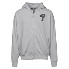 Gray Philadelphia Phillies Levelwear Uphill Abyssal Full-Zip Hoodie