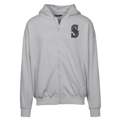 Gray Seattle Mariners Levelwear Uphill Abyssal Full-Zip Hoodie