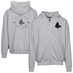 Gray Boston Red Sox Levelwear Uphill Abyssal Full-Zip Hoodie