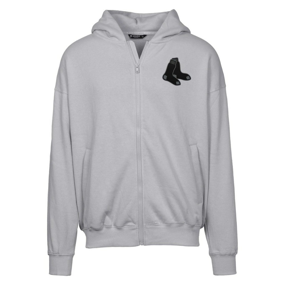 Gray Boston Red Sox Levelwear Uphill Abyssal Full-Zip Hoodie