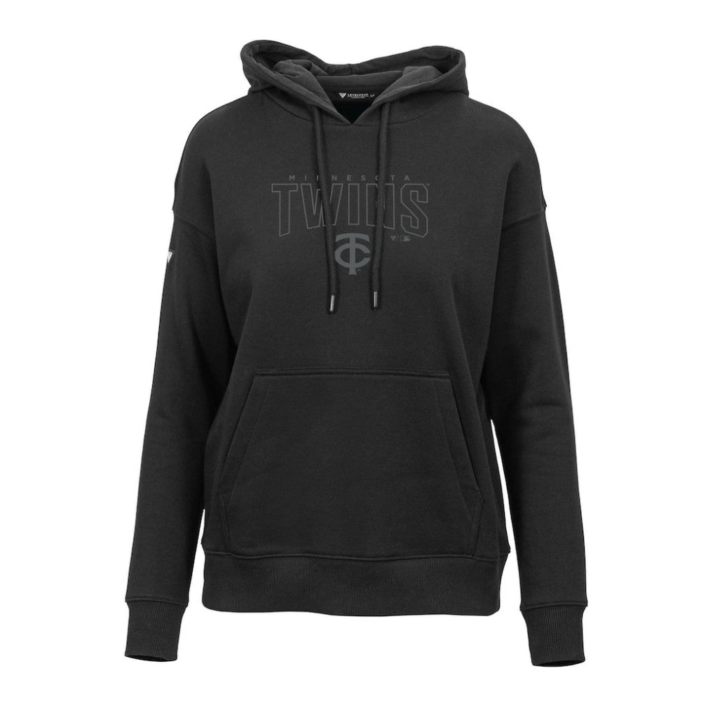 Black Minnesota Twins Levelwear Women's Adorn Darkmoon Pullover Hoodie