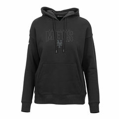 Black New York Mets Levelwear Women's Adorn Darkmoon Pullover Hoodie
