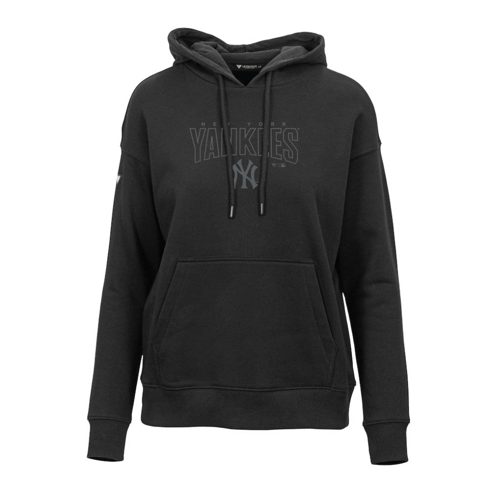 Black New York Yankees Levelwear Women's Adorn Darkmoon Pullover Hoodie