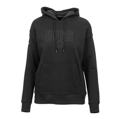 Black Chicago Cubs Levelwear Women's Adorn Darkmoon Pullover Hoodie