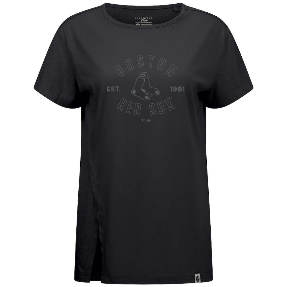 Black Boston Red Sox Levelwear Women's Influx Abyssal T-Shirt