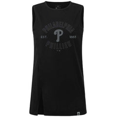 Black Philadelphia Phillies Levelwear Women's Influx Abyssal Tank Top