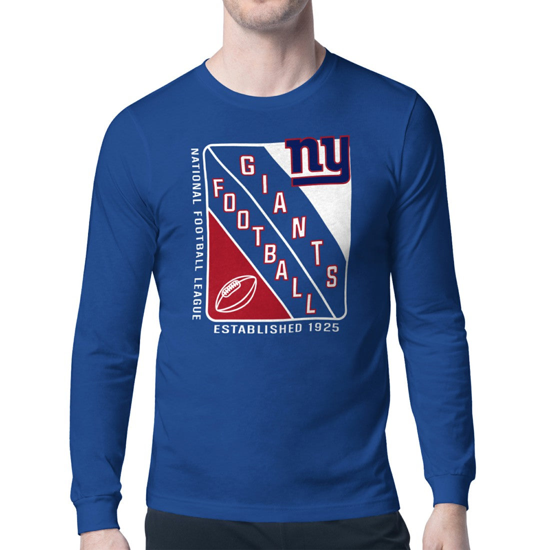 Starter Shield Logo Long Sleeve T-Shirt - New York Giants T-shirts